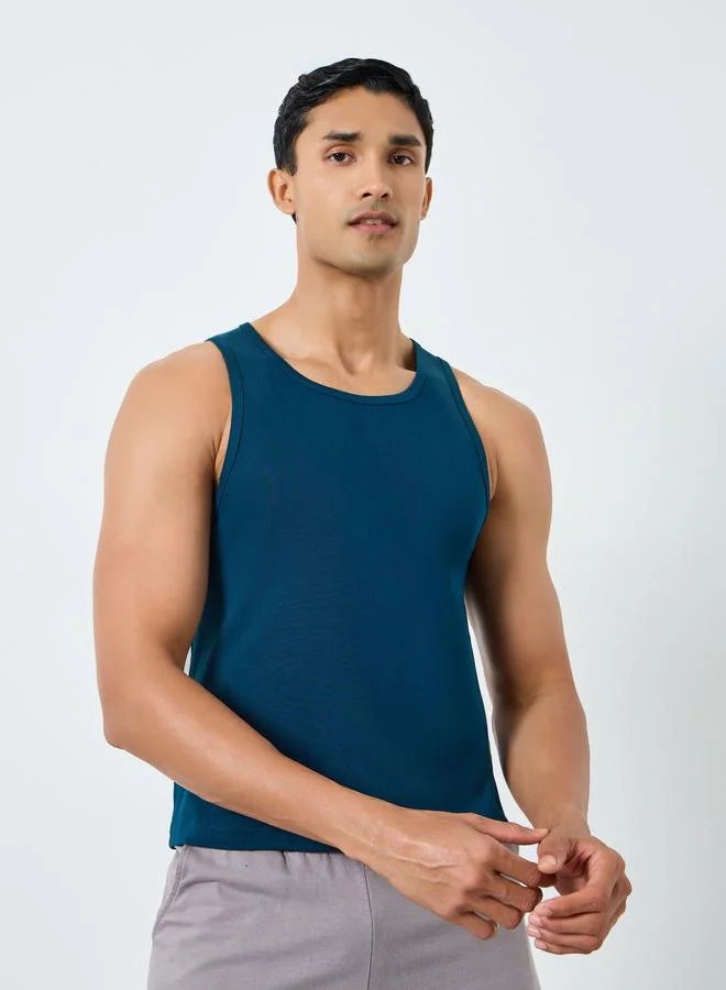 Styli  Pack of 2 - Men Cotton Ribbed Vest for Men | Best Price UAE